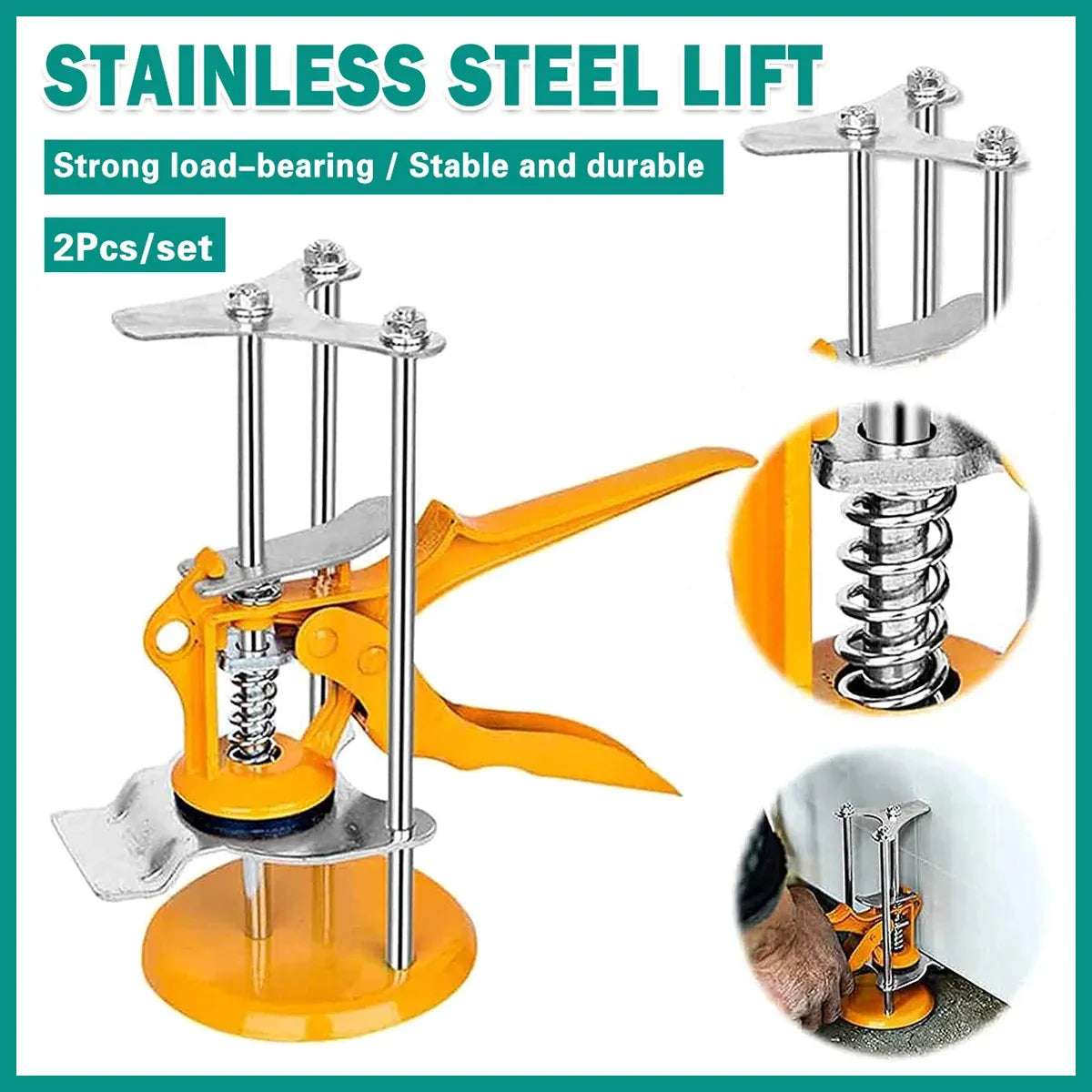 2x Tile Height Adjuster Lifting Regulator For Tile Installation Standard Durable